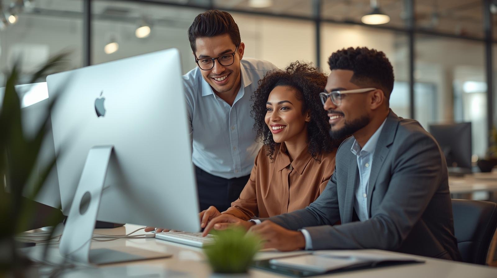 property managers using the computer